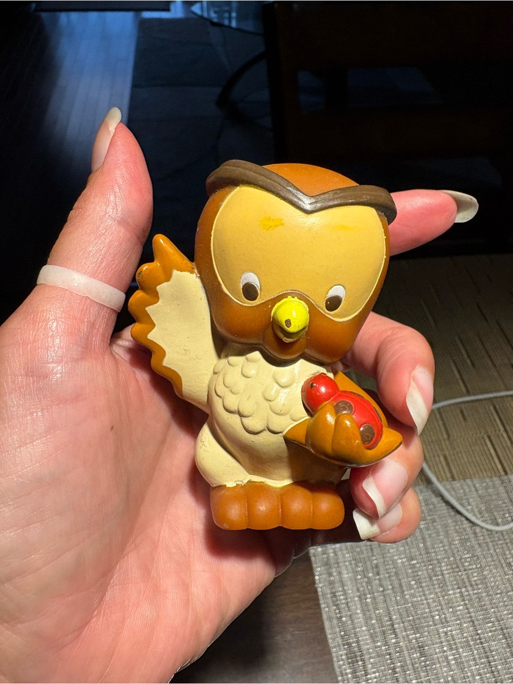 Fisher Price Little People Disney Winnie the Pooh BABY OWL with Ladybug 2001